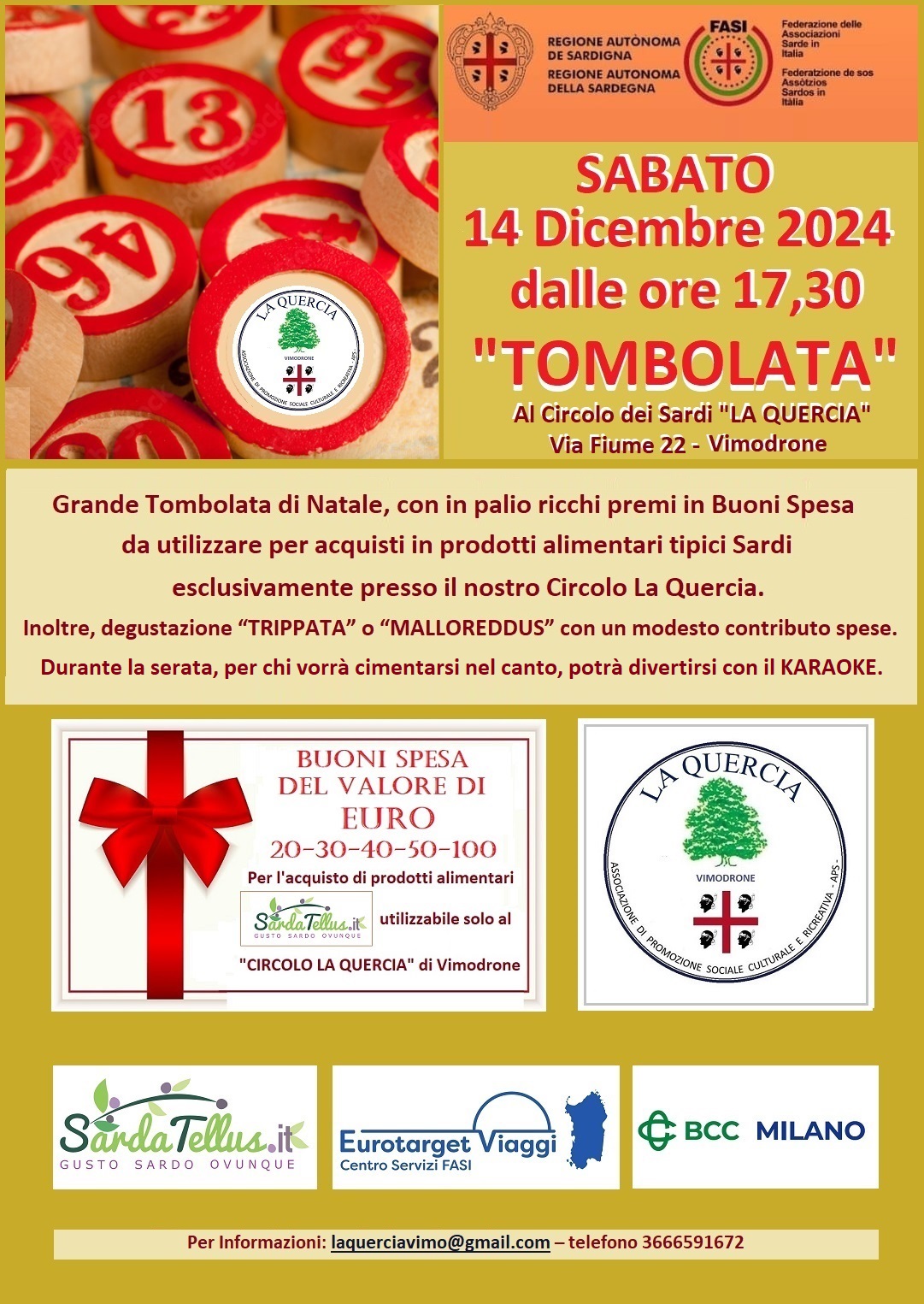 TOMBOLATA 14 DICEMBRE 2024 